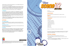 M1266 : Disney Channel Scene It?&reg; The DVD Game