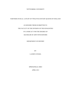 Partners in Rule: A Study of Twelfth