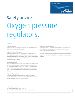 Oxygen pressure regulators.