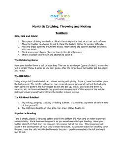 TODDLER Catching, Throwing and Kicking