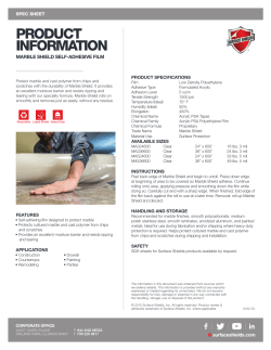 Marble Shield Spec Sheet
