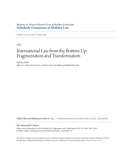 International Law from the Bottom Up