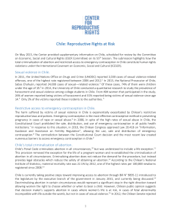 Chile: Reproductive Rights at Risk