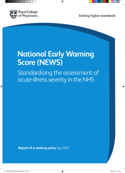 National Early Warning Score (NEWS)