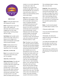 Five Crowns Mini Round Instructions