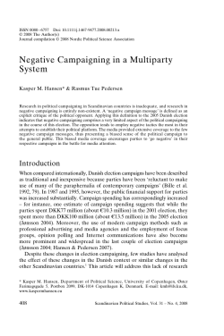 Negative Campaigning in a Multiparty System