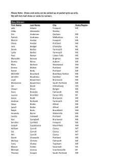 See Shoe and Sock Lottery Winners