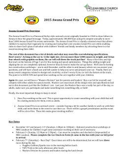 AWANA Grand Prix How-To Book