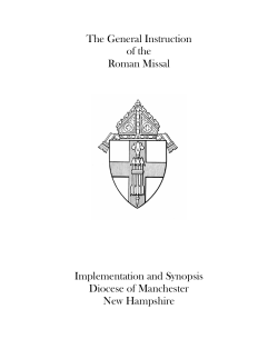 General Instruction of the Roman Missal