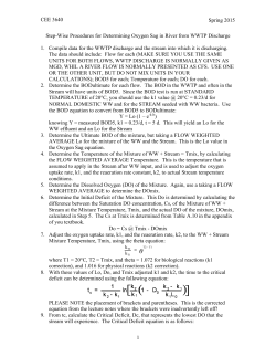 Steps for O2 Sag Calculations