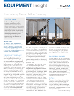 Equipment Insight: How Industry Moves | Railcar