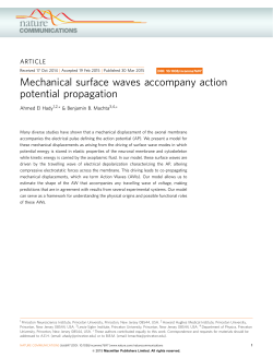 Mechanical surface waves accompany action potential propagation