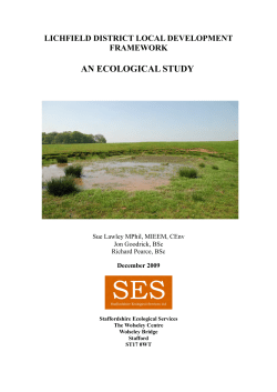 Lichfield ecology study 2009