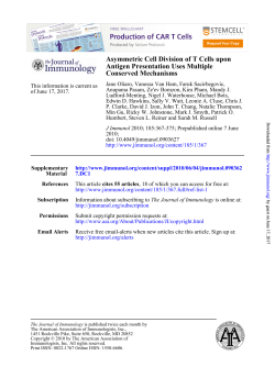 Conserved Mechanisms Antigen Presentation Uses Multiple