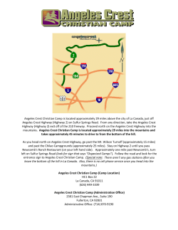 Angeles Crest Christian Camp is located approximately 29 miles