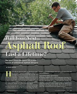 Will Your Next Asphalt Roof Last a Lifetime?