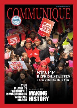 making history - CWA Local 1180