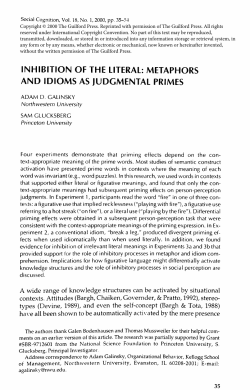 judgmental primes - Columbia Business School