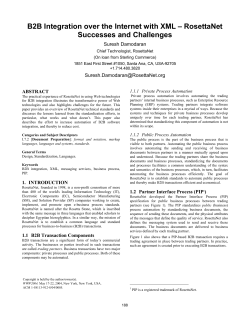 B2B Integration over the Internet with XML: RosettaNet Successes