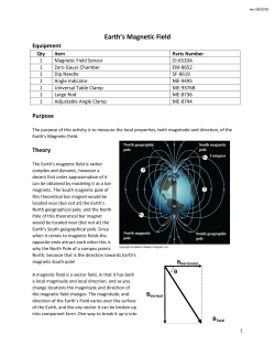 Earth`s Magnetic Field