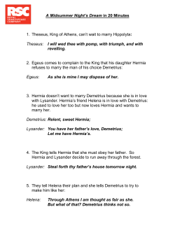 A Midsummer Night`s Dream in 20 Minutes