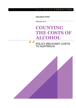 counting the costs of alcohol