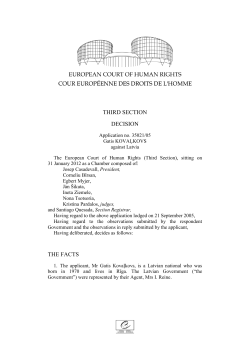 third section decision the facts - HUDOC