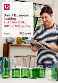 Small Business Making sustainability part of every day