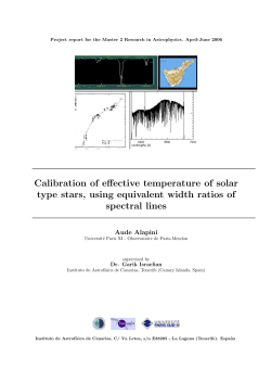 Calibration of effective temperature of solar type stars