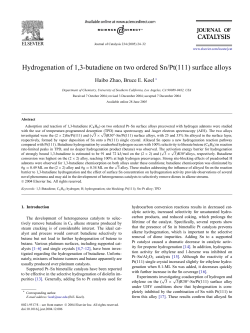 Hydrogenation of 1,3-butadiene on two ordered Sn/Pt(111) surface