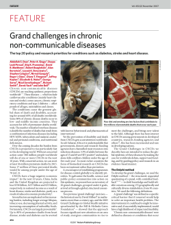 Grand Challenges in Chronic Non