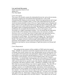 Law and Social Movements