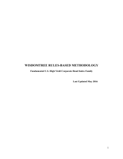Index methodologies