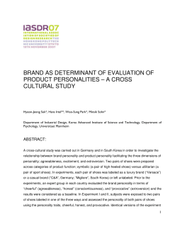 brand as determinant of evaluation of product