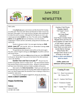 June 2012 NEWSLETTER