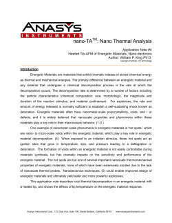 Heated tip-AFM of energetic materials