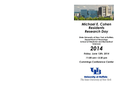 2014 Research Day Program - Jacobs School of Medicine and