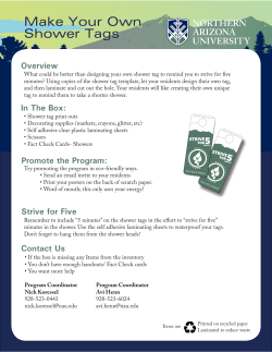 Make Your Own Shower Tags