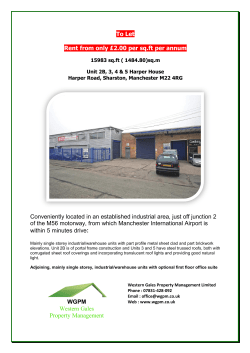 To Let Rent from only &pound;2.00 per sq.ft per annum Conveniently