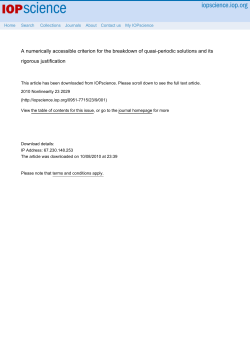 Criterion for analyticity breakdown