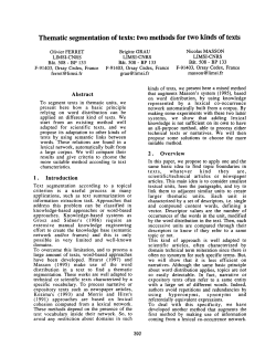 Thematic Segmentation of Texts - ACL Anthology Reference Corpus