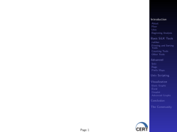 An Introduction to SiLK