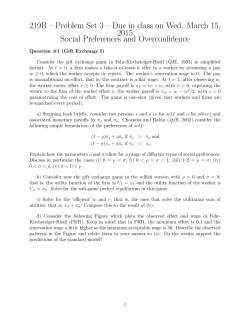 Problem Set 3 - Berkeley Economics