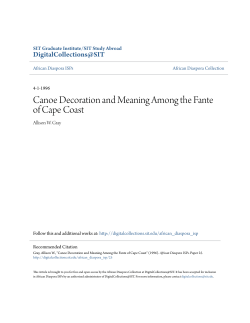 Canoe Decoration and Meaning Among the Fante of Cape Coast