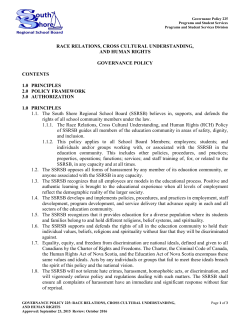 Race Relations, Cross Cultural Understanding, and Human Rights