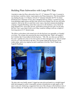 Building Pluto Subwoofers with Large PVC Pipe