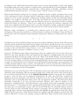 Lou Harrison (1917&ndash;2003)