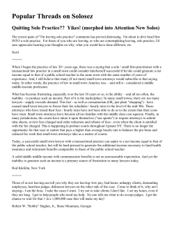 Quitting Solo Practice?? - American Bar Association