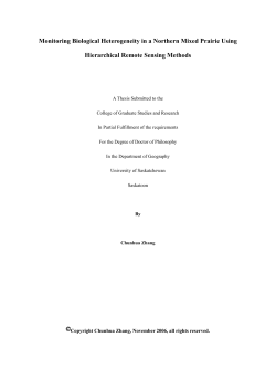 Measuring Grassland Heterogeneity with Hyperspectral Remote