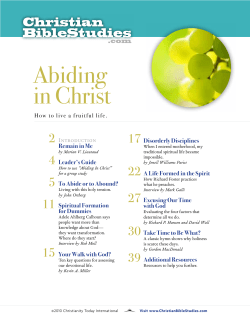 Abiding in Christ - Grace Church Seattle